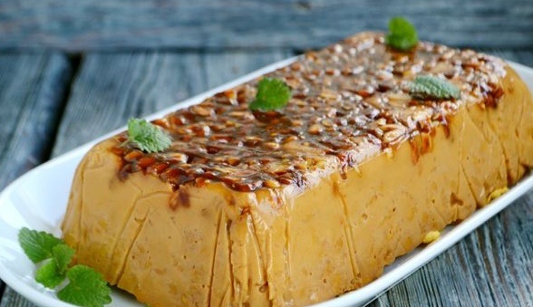 Нежный карамельный торт без выпечки