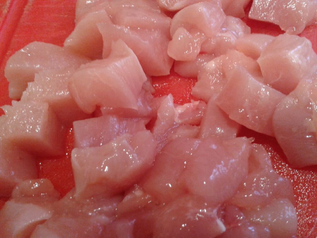 Киш лорен с курицей и свежими овощами