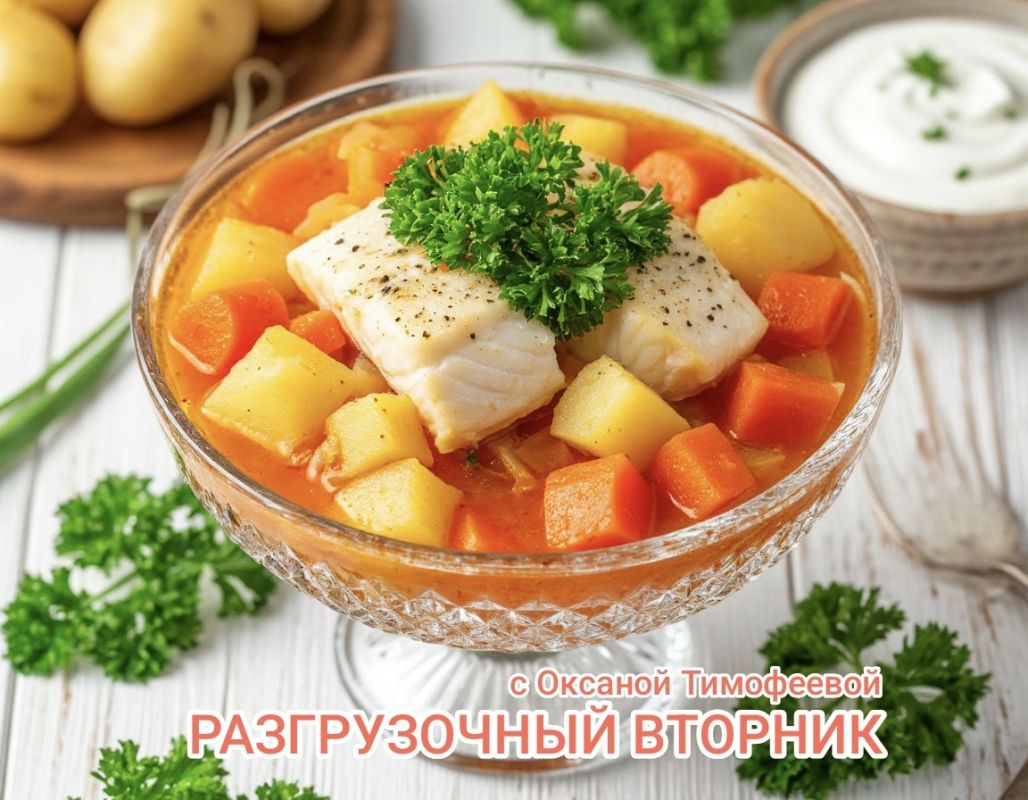 Разгрузочный вторник: Треска с овощами на пике полезности