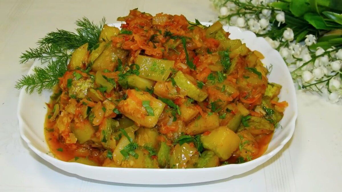 Кабачковая симфония: простое и аппетитное овощное рагу