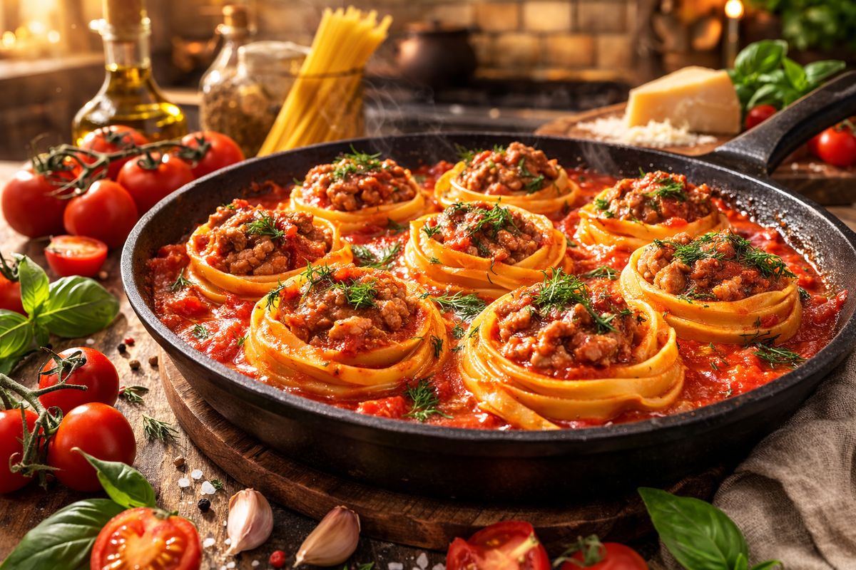 Паста-гнёзда с фаршем: как создать уютный домашний праздник