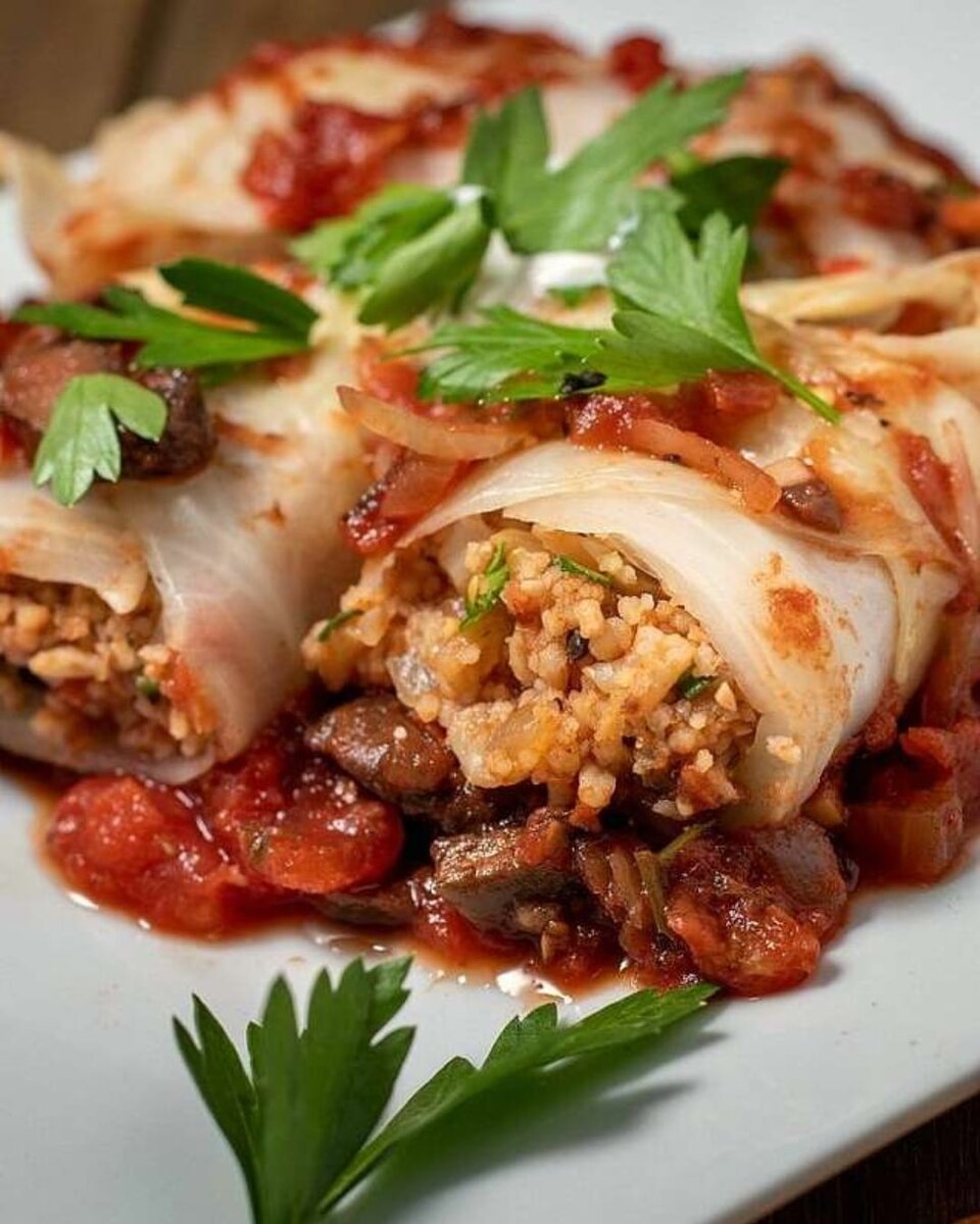 Постные голубцы с фасолевой подливой: восхитительный рецепт для Великого поста