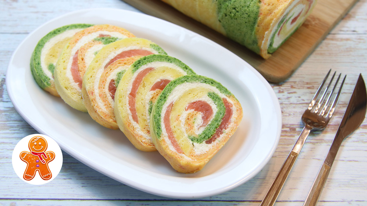 Вкусный закусочный рулет для вашего праздничного стола