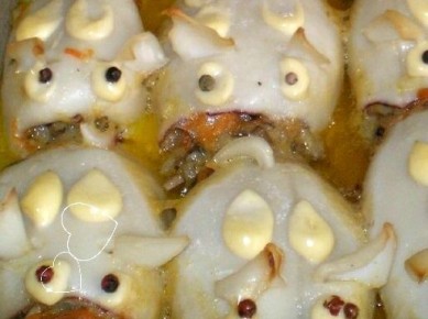 Калейдоскоп вкуса: фаршированные кальмары